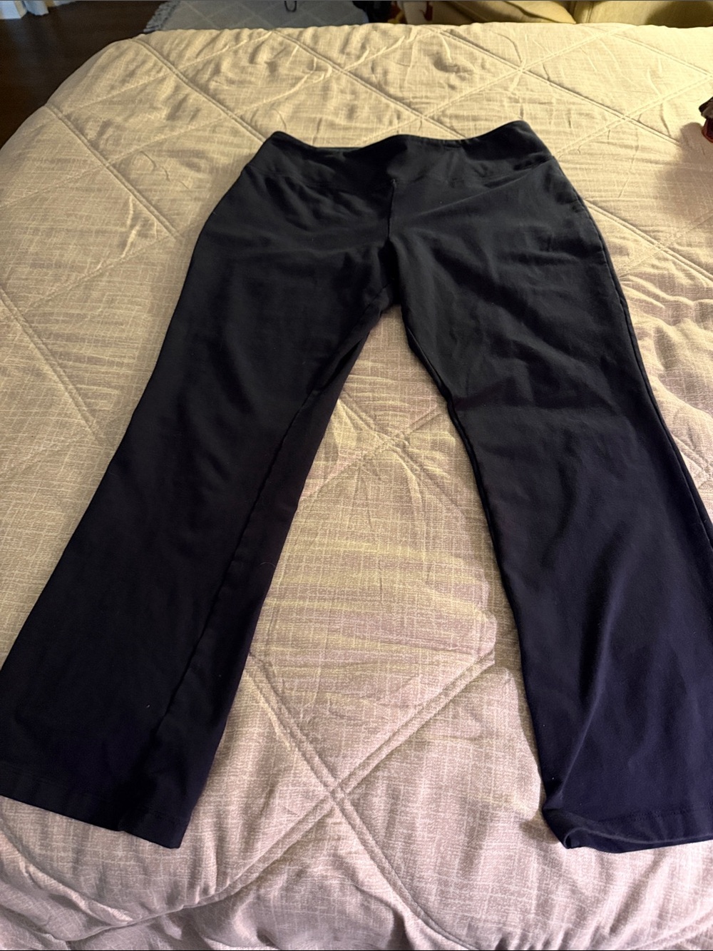 Women with Control Navy Straight Leg Stretch Pants